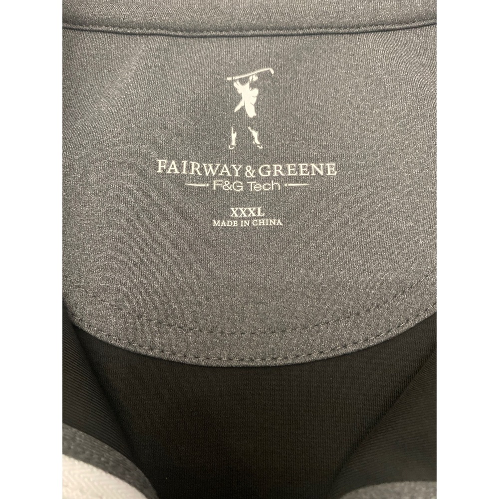 Fairway & Greene Pebble Beach Golf Vest Mens XXXL Black Quarter Zip F&G Tech - Picture 3 of 9
